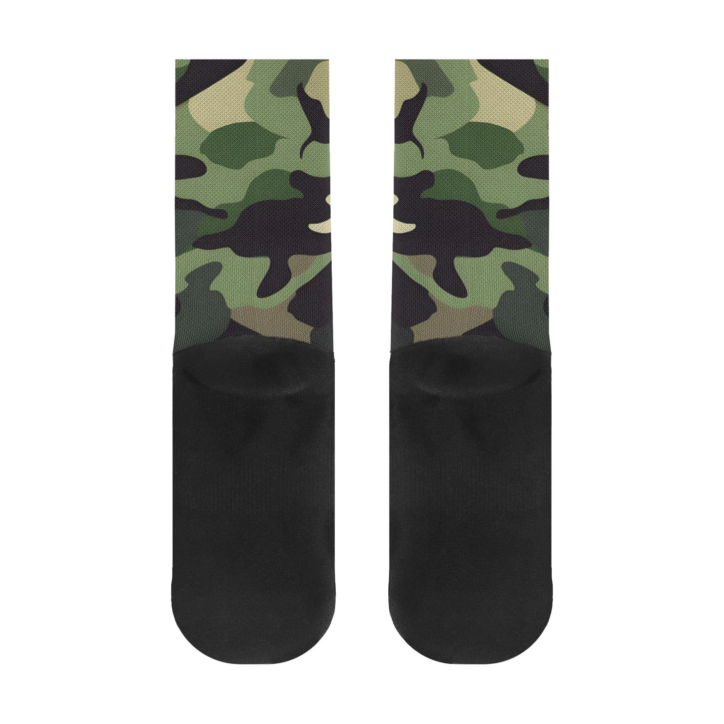 Camouflage In Green - Unisex Crew Socks