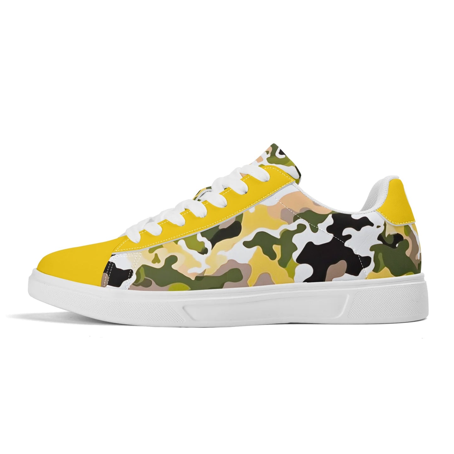 Yellow Camo - Unisex Lightweight Low Top Sneakers
