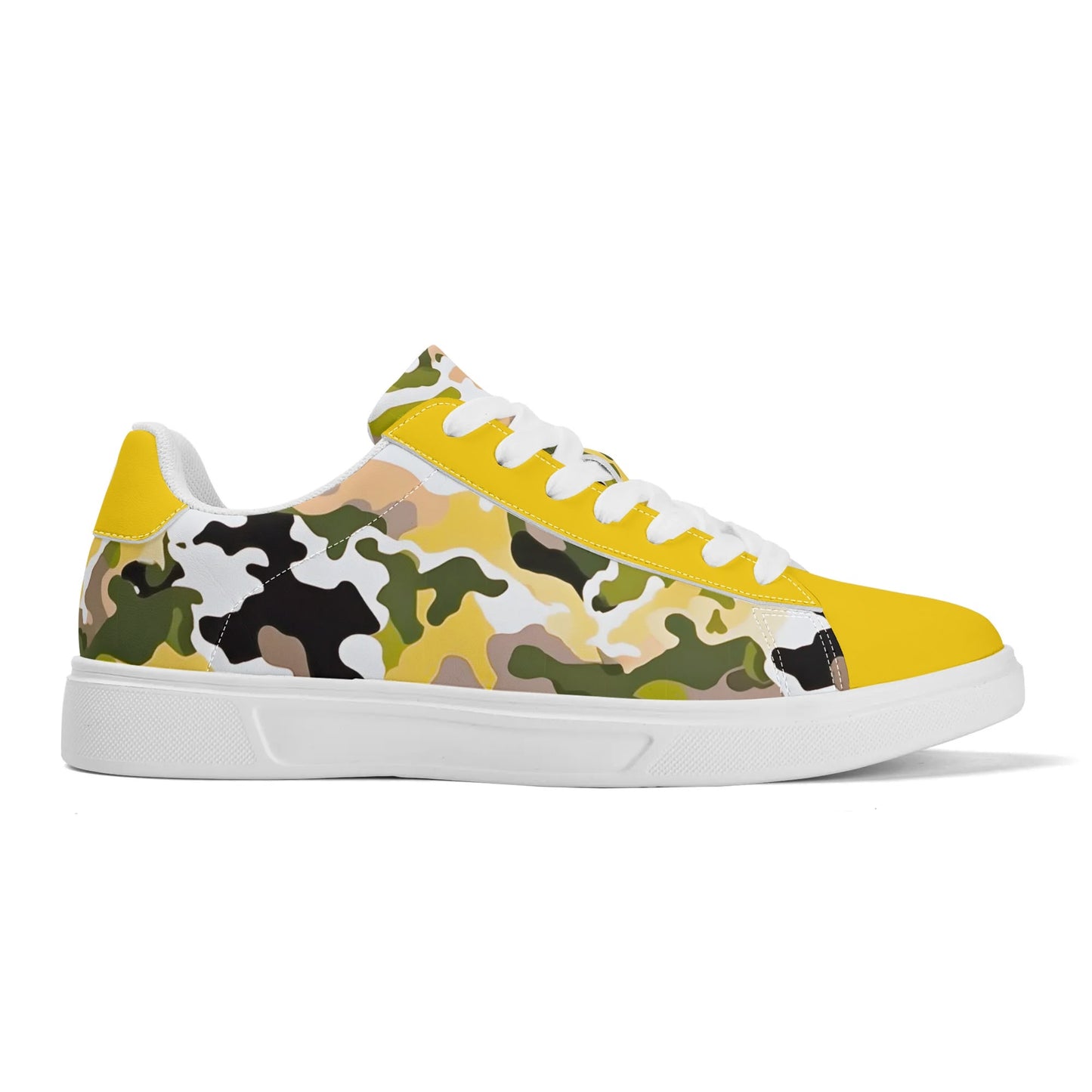 Yellow Camo - Unisex Lightweight Low Top Sneakers