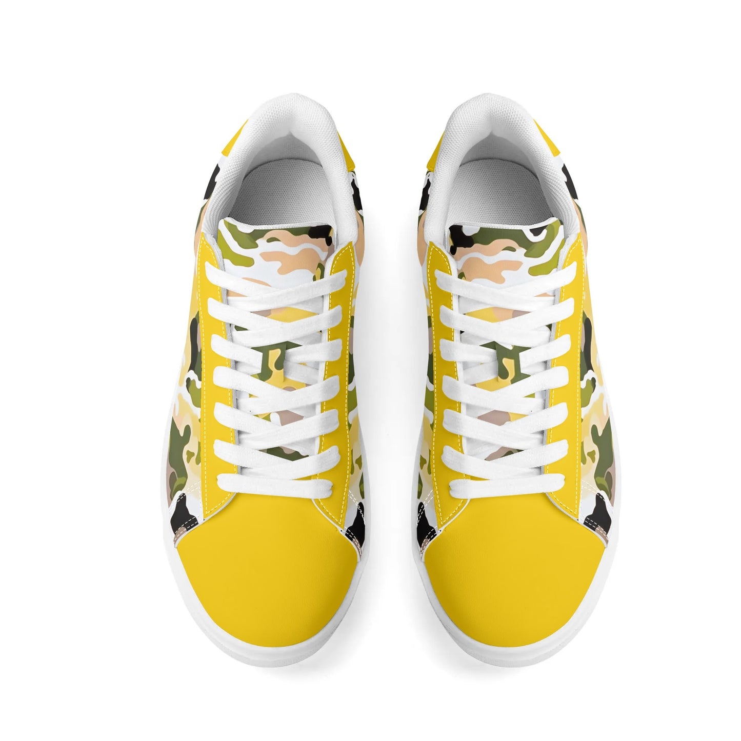 Yellow Camo - Unisex Lightweight Low Top Sneakers