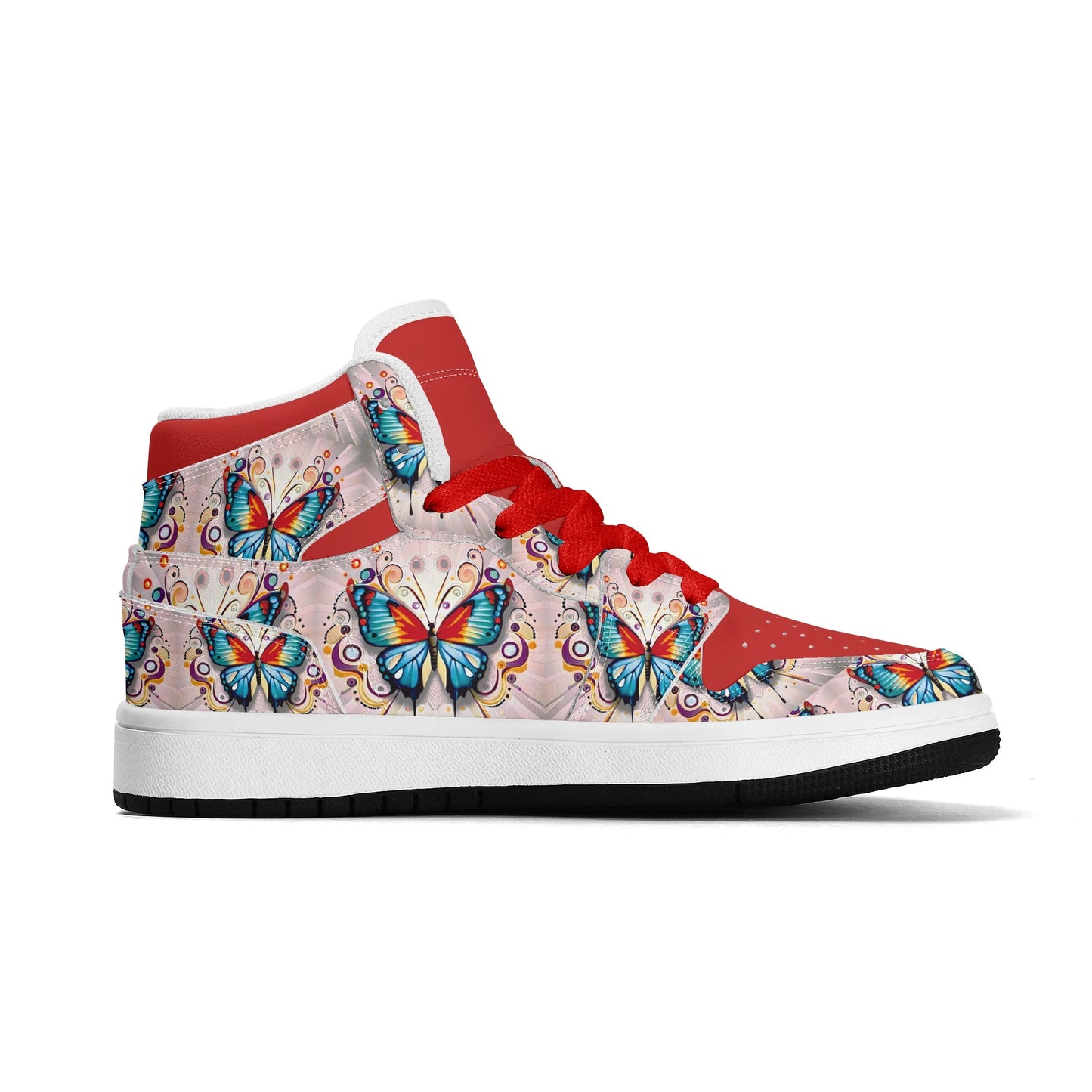 Fluttering Flock of Butterflies - Kids' All Season High Top Sneakers