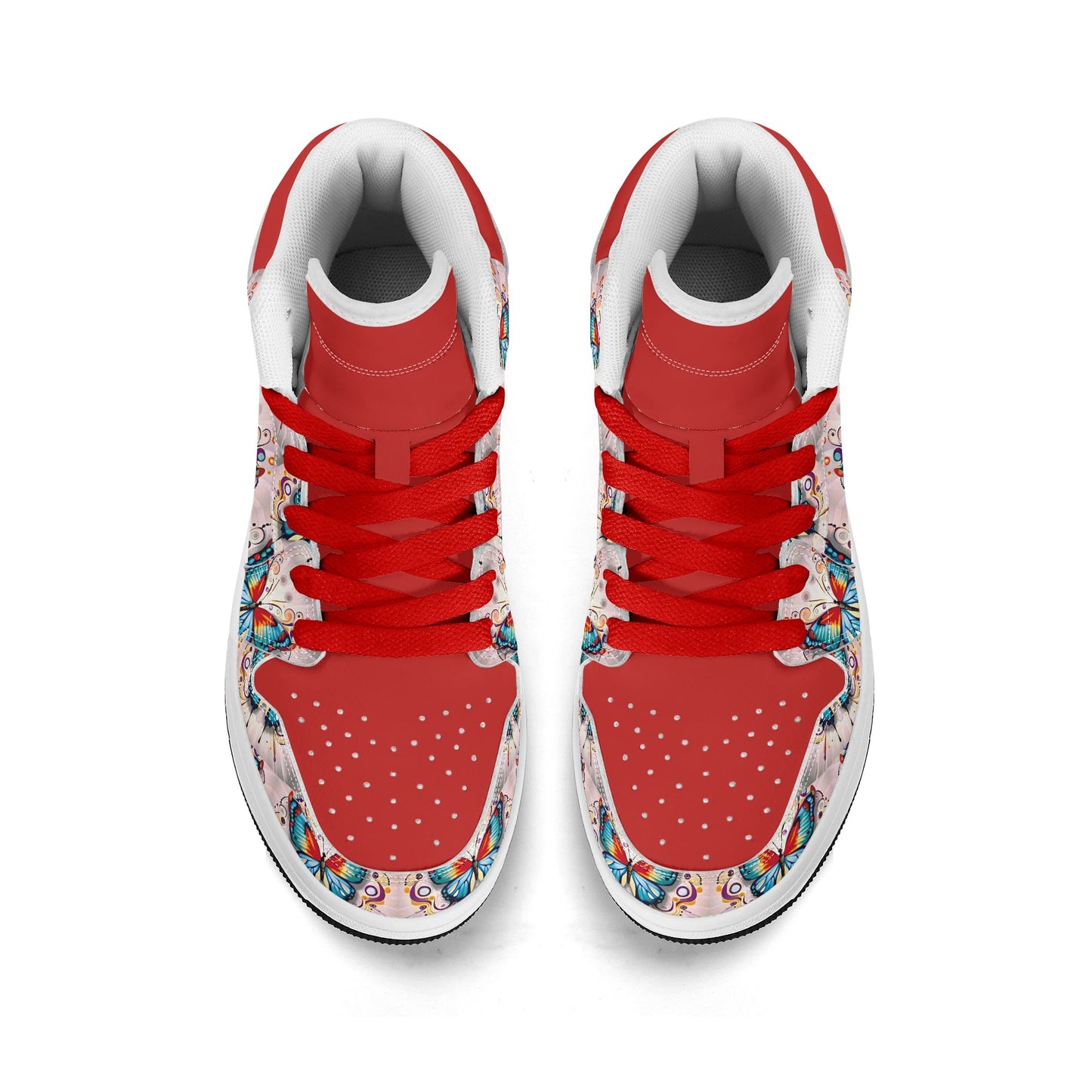 Fluttering Flock of Butterflies - Kids' All Season High Top Sneakers