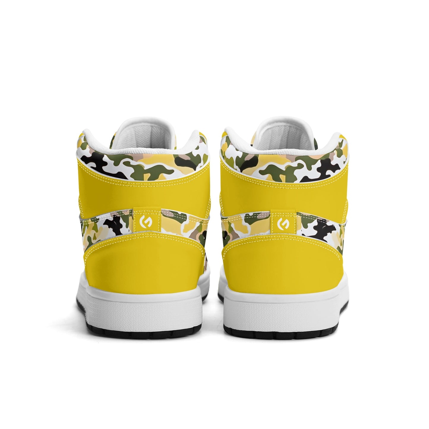 Yellow Camo - Men's All Season High Top Sneakers