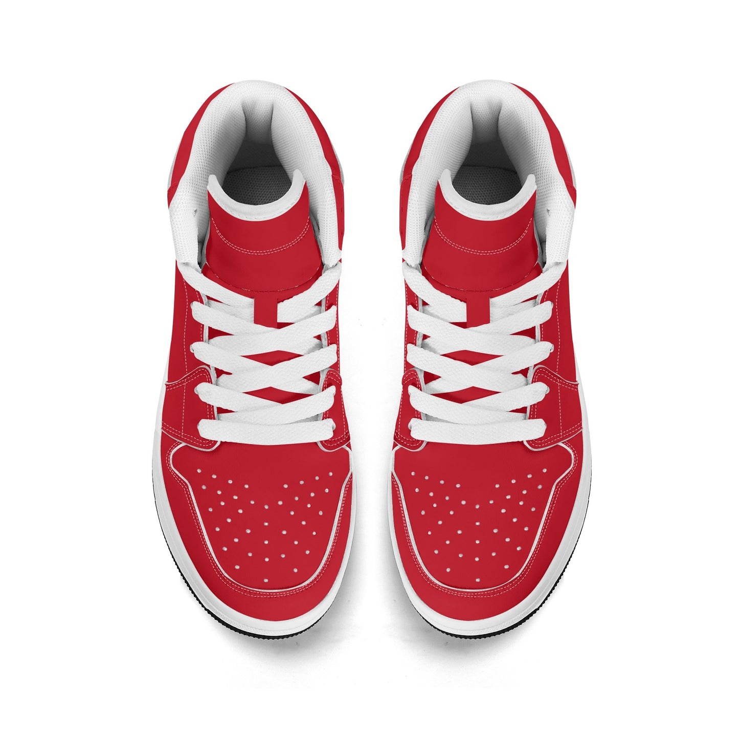 Fire Brick Red - Kids' All Season High Top Sneakers