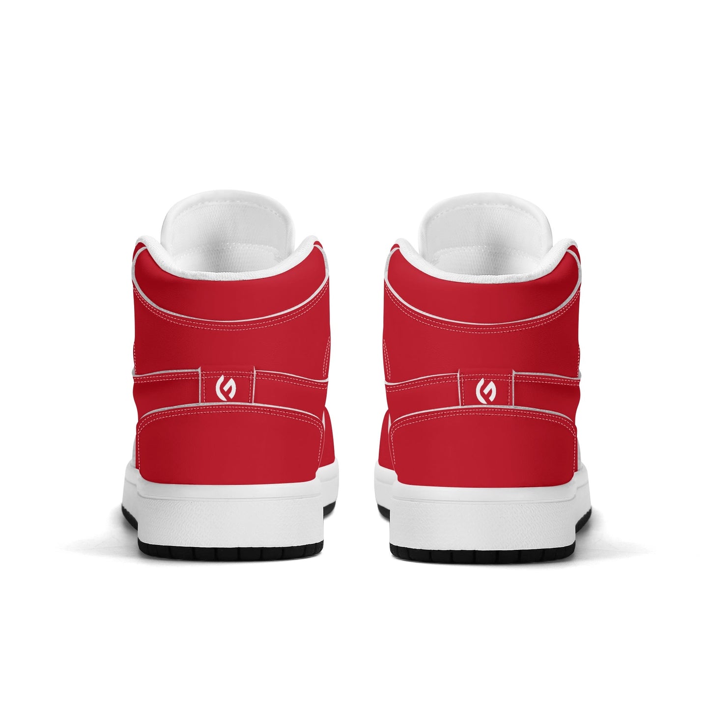 Fire Brick Red - Kids' All Season High Top Sneakers