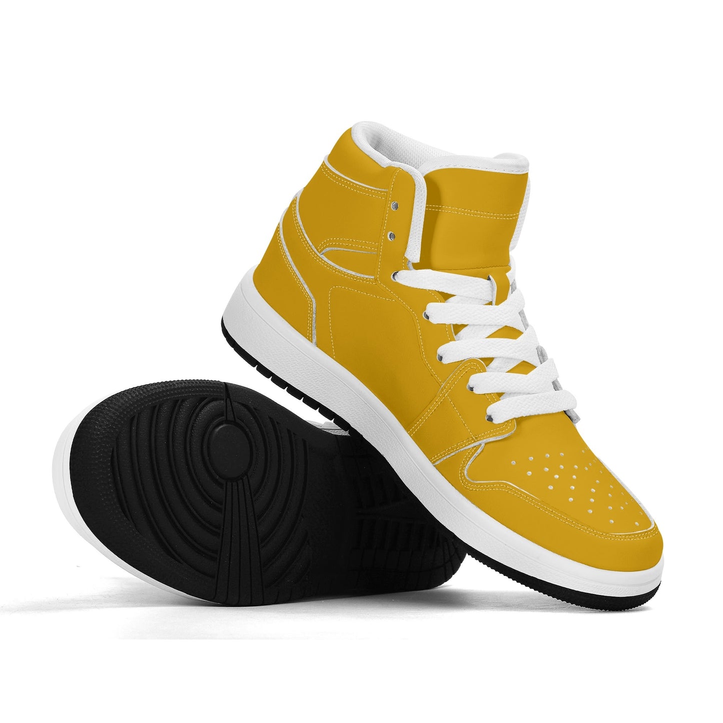 Tangerine Yellow - Kids' All Season High Top Sneakers