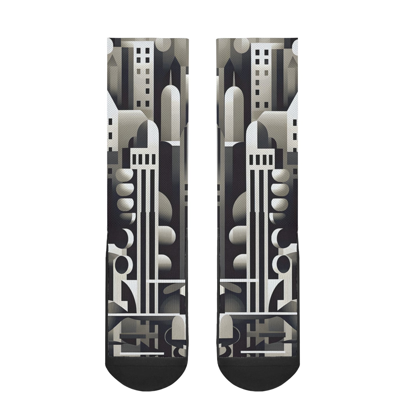 Gray Abstraction - Unisex Crew Socks