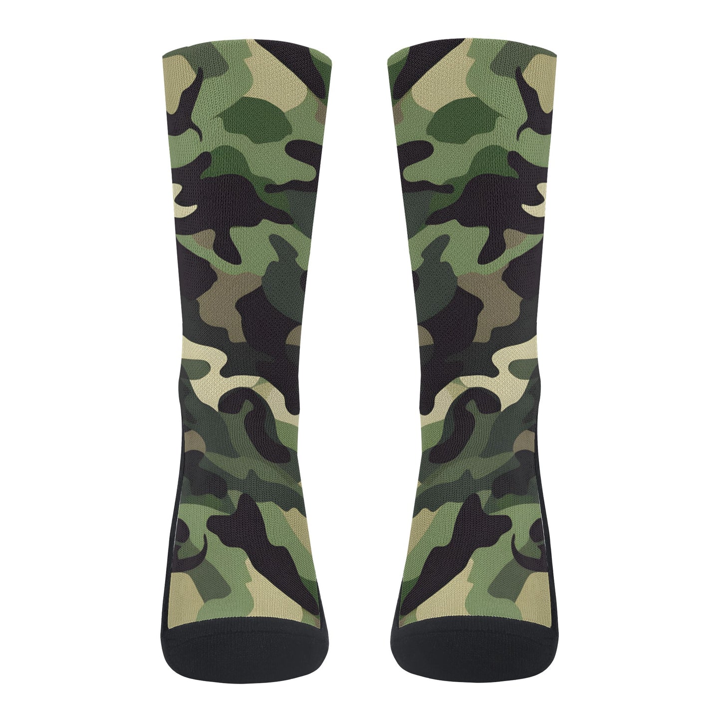 Camouflage In Green - Unisex Crew Socks