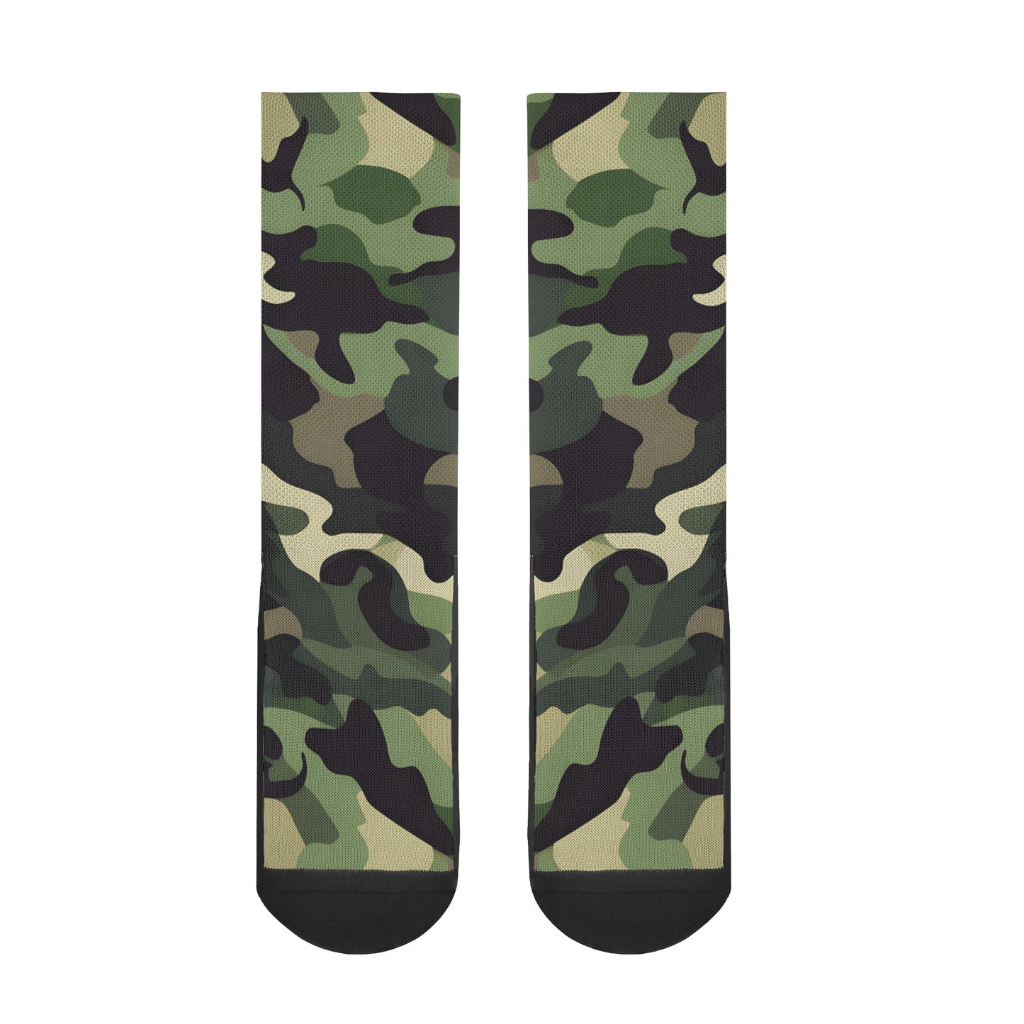 Camouflage In Green - Unisex Crew Socks