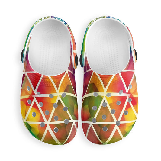 Tie Dye Diamonds- Classic Summer Clogs