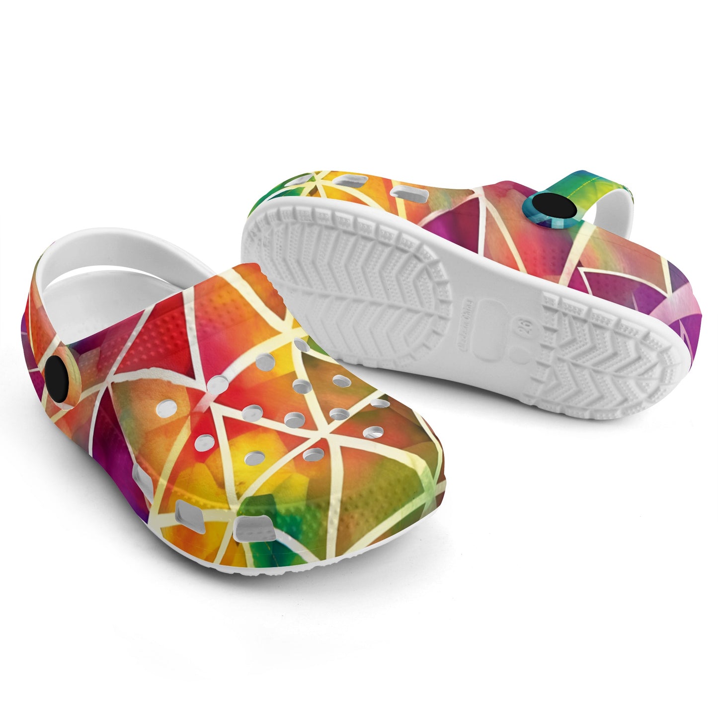 Tie Dye Diamonds- Classic Summer Clogs