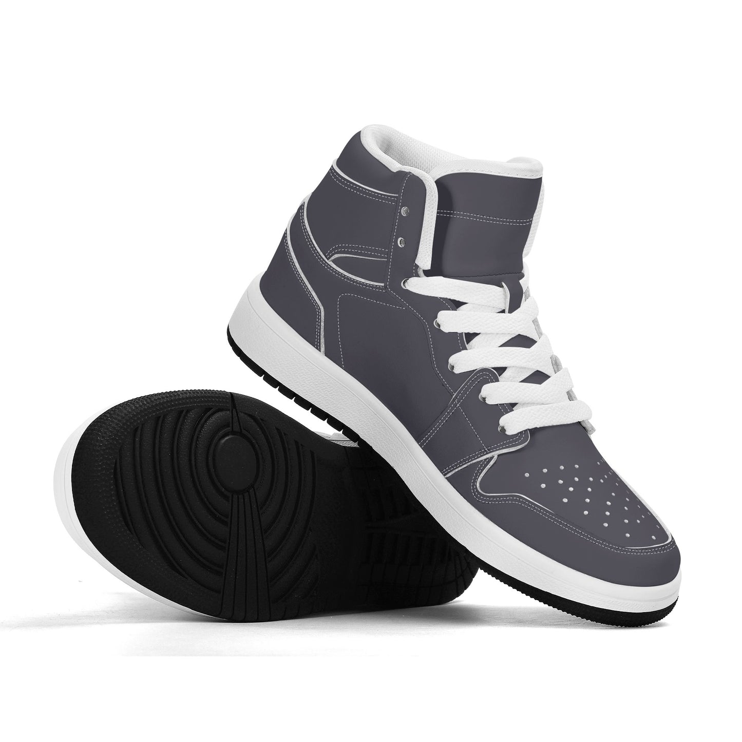 Gun Powder Gray - Kids' All Season High Top Sneakers