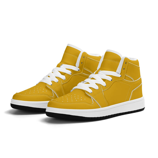 Tangerine Yellow - Kids' All Season High Top Sneakers