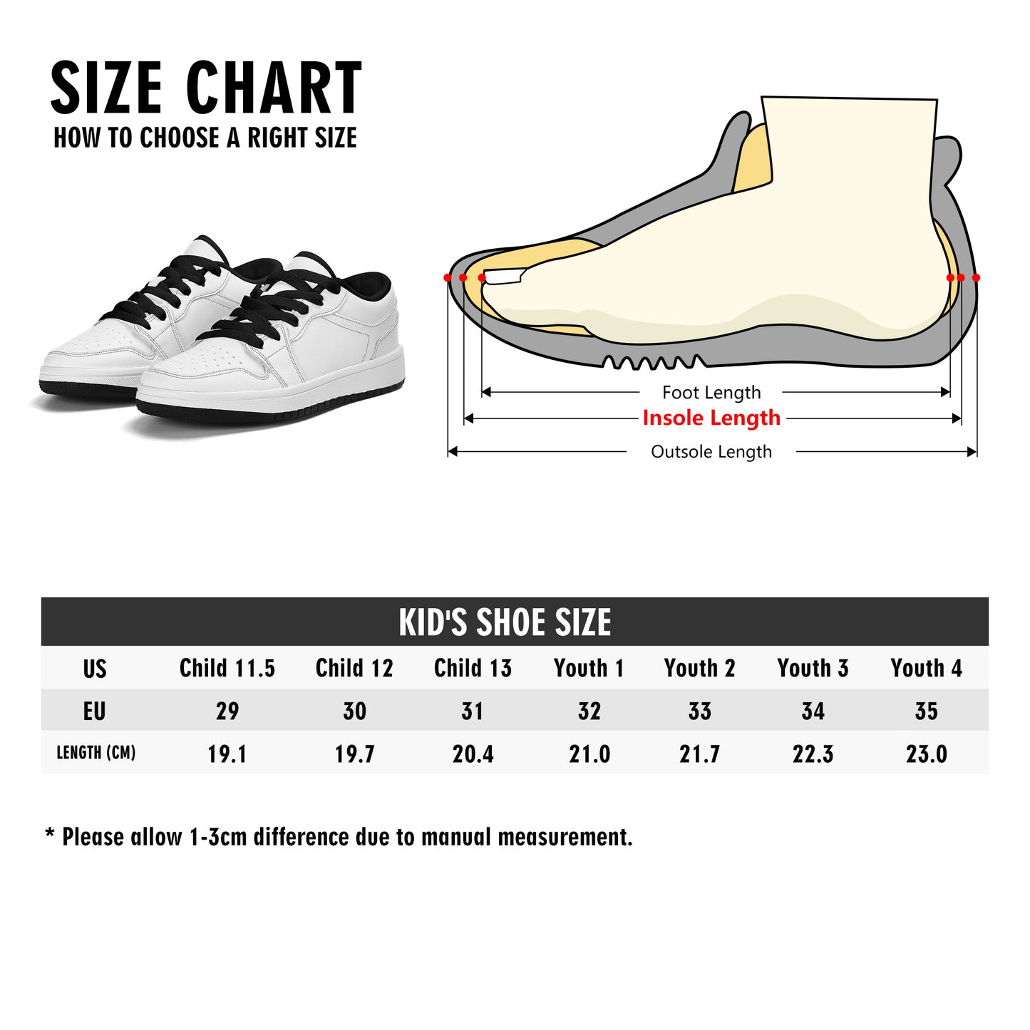 Volcanic Falls - Kids All Season Low Top Sneakers