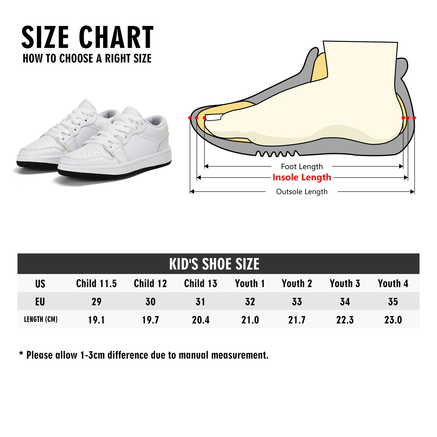 Volcanic Falls - Kids All Season Low Top Sneakers
