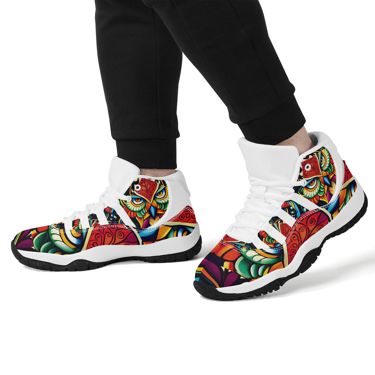 The Hoot - Retro High Top Sneakers - Unisex