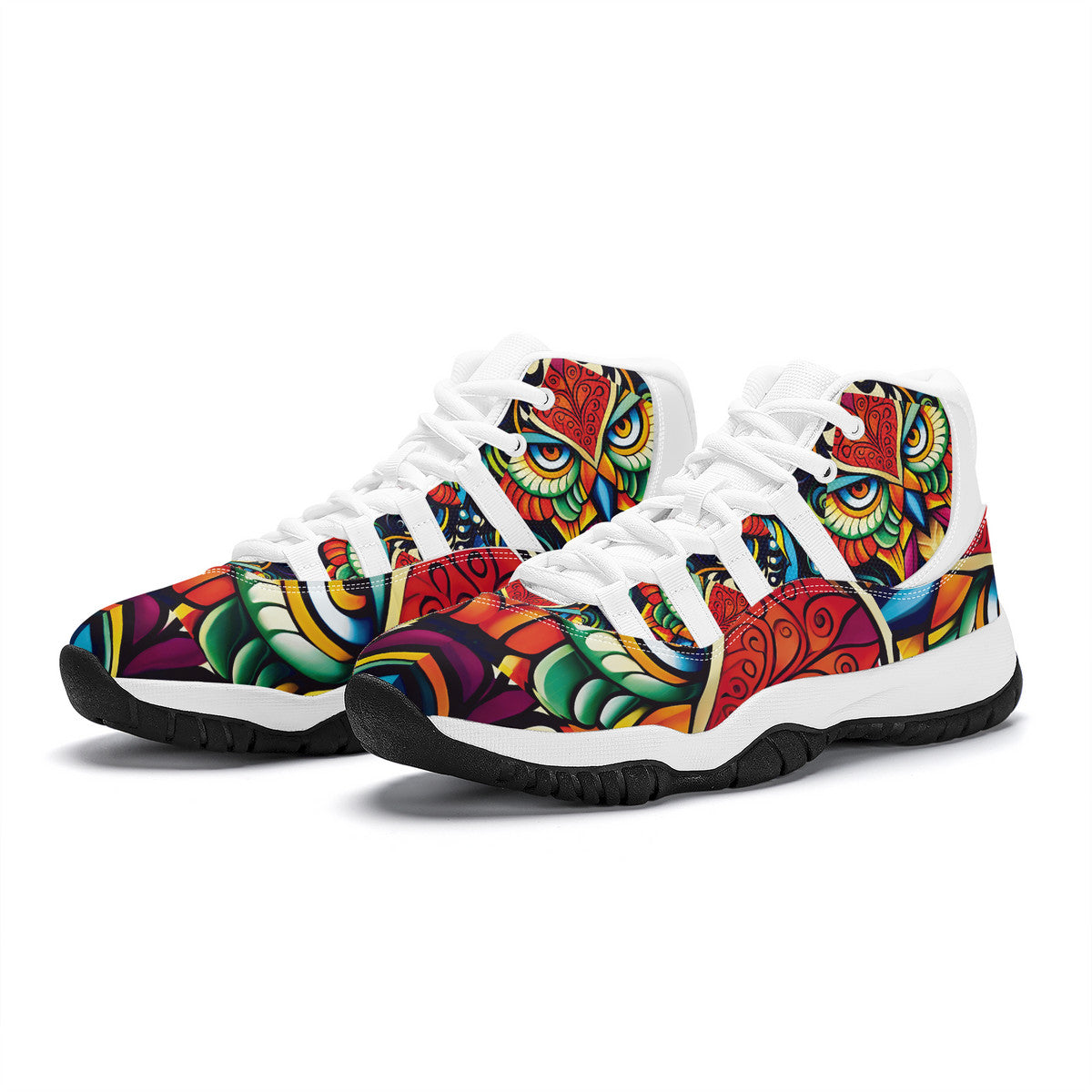 The Hoot - Retro High Top Sneakers - Unisex